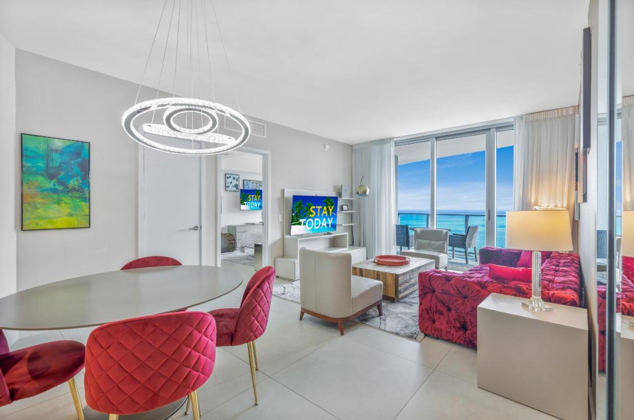 Seashore Resort - 2 Bedroom Right On The Beach Direct Ocean-View With Amenities On The Rooftop Голливуд Экстерьер фото